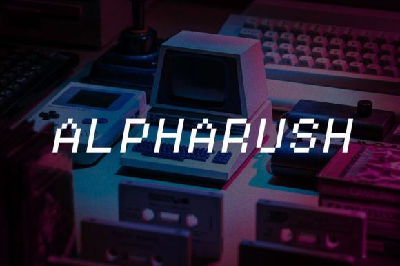 Alpharush: A Nostalgic Display Font