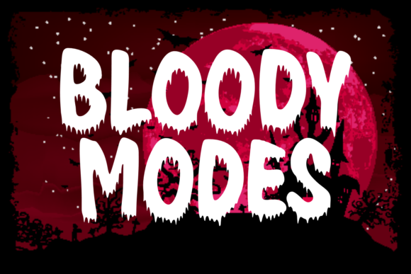 Bloody Modes: A Bold Font for Halloween Vibes