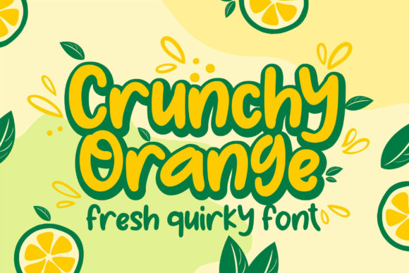 Crunchy Orange Font for Creative Projects