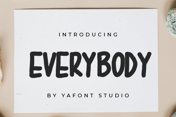 Everybody Font for Creative Projects