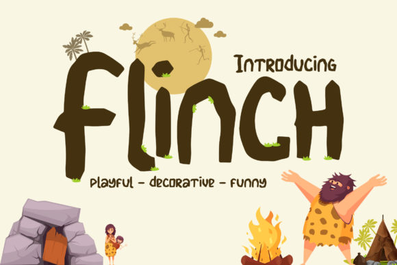 Flinch: A Playful Display Font for Editorial Design