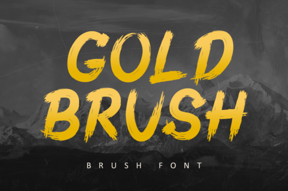 Gold Brush Font for Business