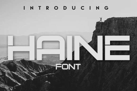 Haine: A Bold Display Font for Digital Campaigns