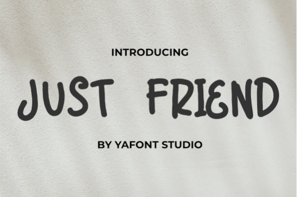 Just Friend Font for Web Design