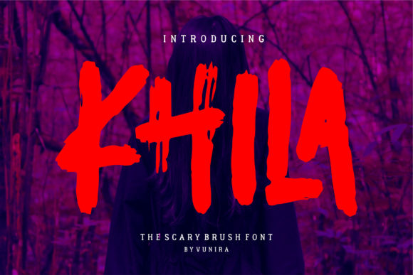 Khila: A Spooky Display Font