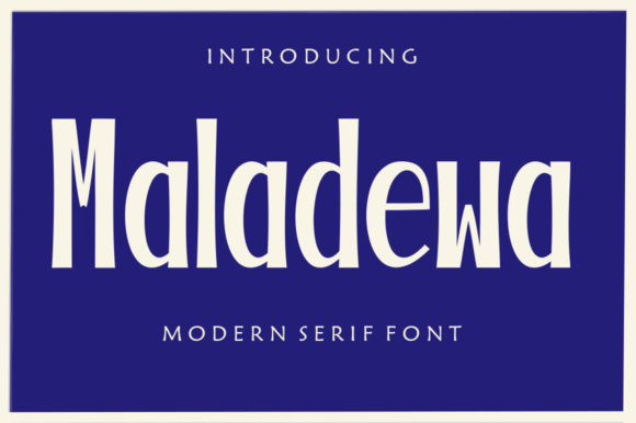 Maladewa: A Bold Display Font for Creative Projects