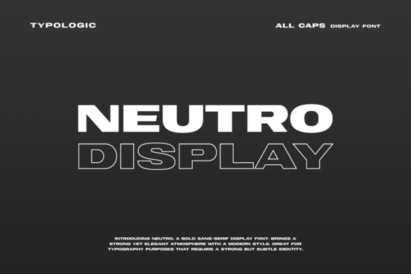 Neutro: A Bold Type for Creative Projects