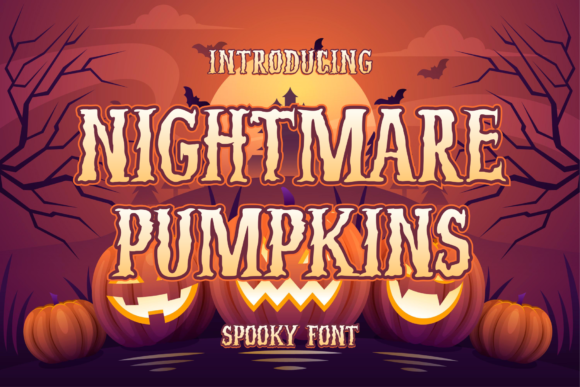 Nightmare Pumpkins Font for Bold Campaigns
