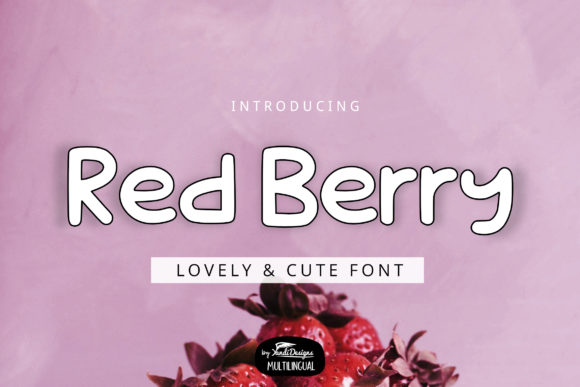 Red Berry Font for Creative Design