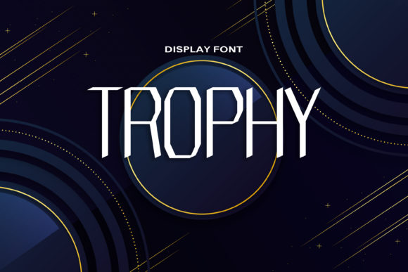 Trophy: A Bold Display Font for Creative Projects